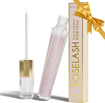 ROSELASH Nouvelle Formule Sérum de Croissance de Pousse Cils plus fournis longs épais - Fabriqué en France - Sans hormone Sans parfum - Vegan