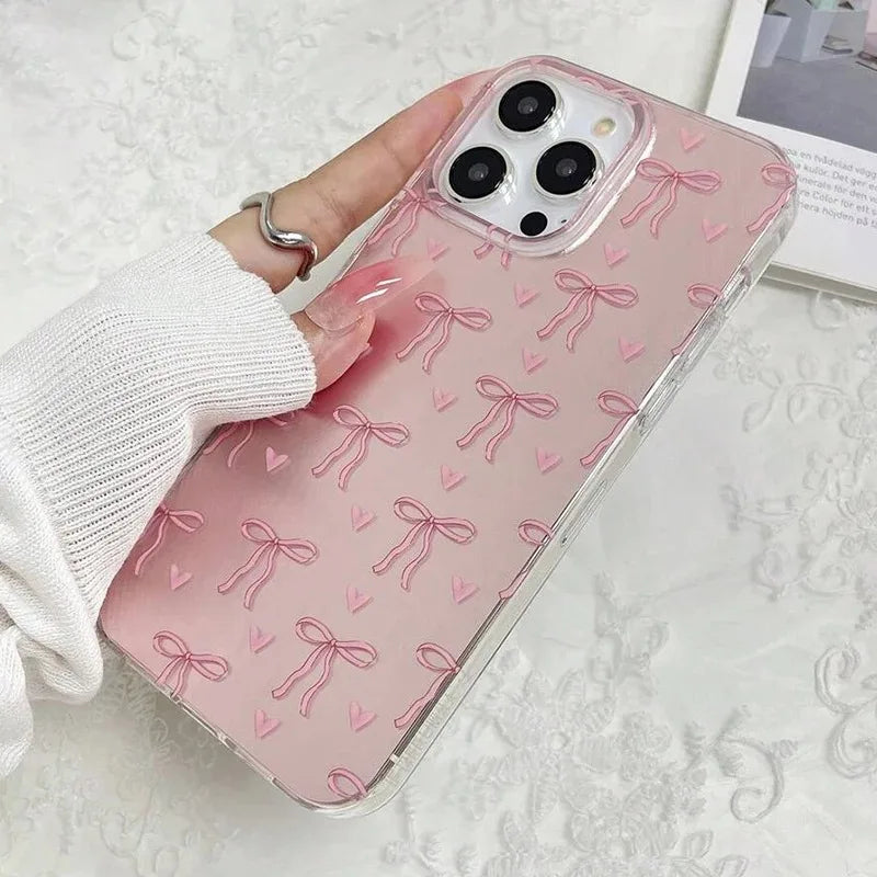 Butterfly Bow Print iPhone Cases